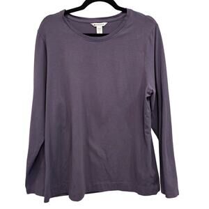 Athleta Purple Long Sleeve Crewneck Top Womens Plus Size XL